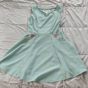 Mint green dress